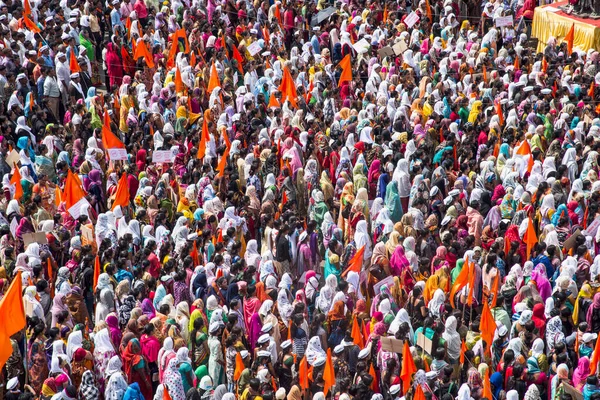 Amravati Maharashtra India 2016 Szeptember Tiltakozók Tüntetnek Maharashtrai Kormány Ellen — Stock Fotó