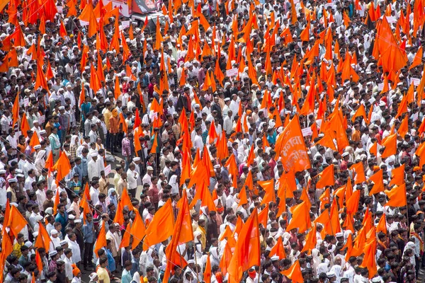 Amravati Maharashtra India 2016 Szeptember Tiltakozók Tüntetnek Maharashtrai Kormány Ellen — Stock Fotó