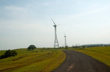 Tepe istasyonu, Maharashtra, Hindistan manzarası.