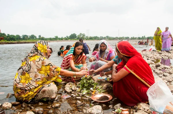 Akola Maharashtra Inde Septembre 2019 Des Femmes Hindoues Lors Une — Photo