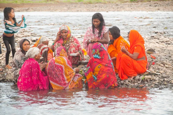 Akola Maharashtra Inde Septembre 2019 Des Femmes Hindoues Lors Une — Photo