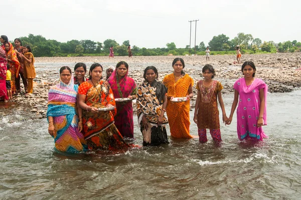 Akola Maharashtra Inde Septembre 2019 Des Femmes Hindoues Lors Une — Photo