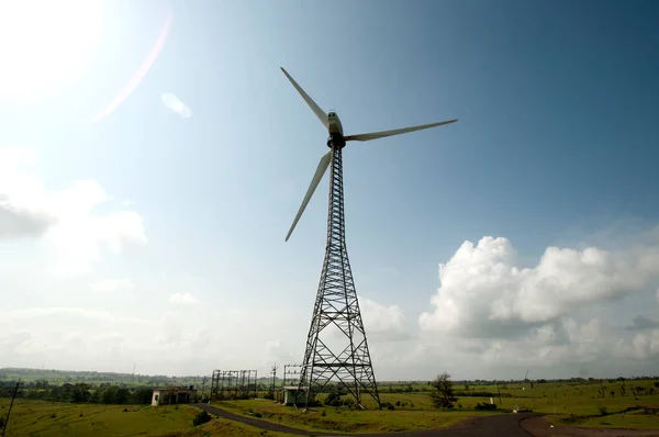 Moinho Vento Energia Eólica — Fotografia de Stock