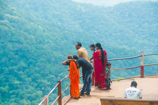 Chikhaldara Maharashtra Índia Setembro 2019 Visita Turística Não Identificada Desfrutar — Fotografia de Stock