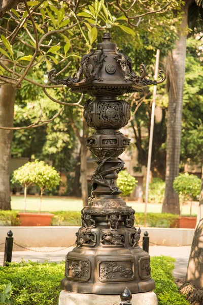 Antigua Escultura Metálica Del Dios Diosa Hindú Indio — Foto de Stock