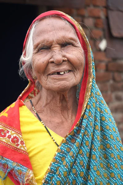 Indian senior rural woman  at village