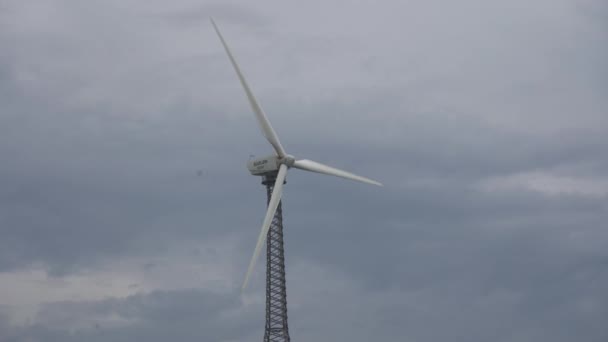 Chikhaldara Maharashtra India Juli 2013 Windmolen Windenergie Alternatieve Energiebronnen Windmolenpark — Stockvideo