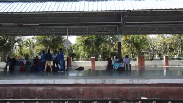 Ferrocarril India Paisaje — Vídeos de Stock