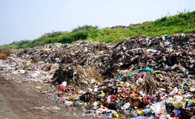 AMRAVATI, MAHARASHTRA, INDIA, October 12,  2020 : Municipal Corporation has arranged garbage collection van in the city for solid waste management. during the Lockdown , Covid-19 , corona virus.