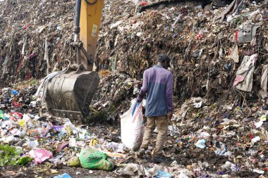 AMRAVATI, MAHARASHTRA, INDIA, October 12,  2020 : Municipal Corporation has arranged garbage collection van in the city for solid waste management. during the Lockdown , Covid-19 , corona virus.