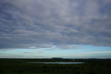Sky and clouds background, India.