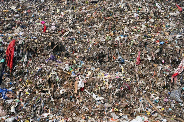 Mountain Garbage Large Garbage Pile Pile Stink Toxic Residue Garbage — Stock Photo, Image