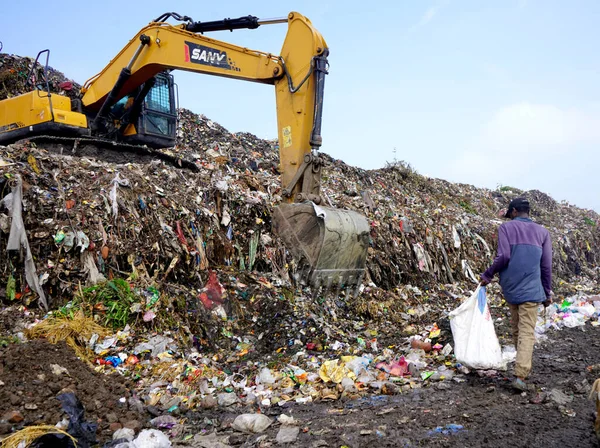 Amravati Maharashtra India October 2020 Municipal Corporation Has Arranged Garbage — Foto de Stock