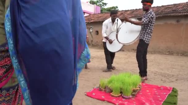 Amravati Maharashtra Inde Septembre 2020 Lambada Tribale Indienne Banjara Hommes — Video