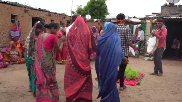 Amravati Maharashtra India September 2020 Indiska Stammen Lambada Eller Banjara — Stockvideo