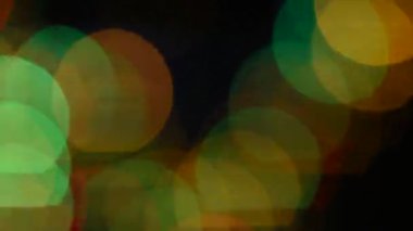 Bokeh odaklanmış ışıkları, Light Bokeh videosu olan şenlikli soyut arkaplan.