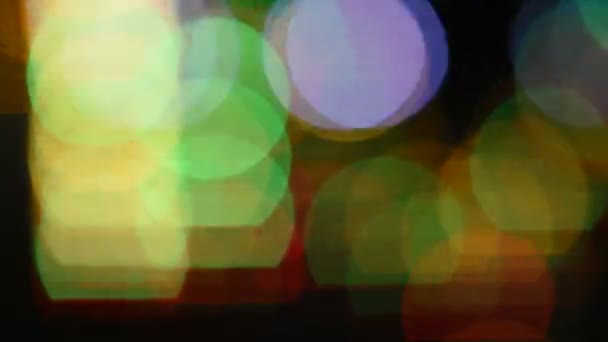 Fundo Abstrato Festivo Com Bokeh Luzes Desfocadas Luz Bokeh Vídeo — Vídeo de Stock