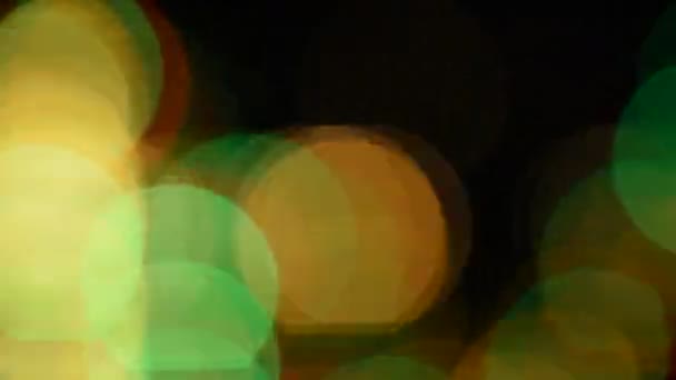 Festlig Abstrakt Bakgrund Med Bokeh Defocused Lampor Ljus Bokeh Video — Stockvideo