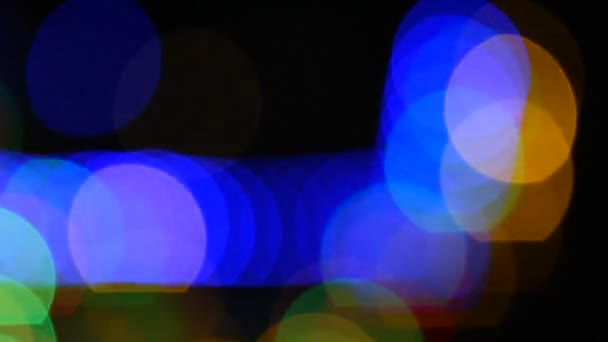 Fundo Abstrato Festivo Com Bokeh Luzes Desfocadas Luz Bokeh Vídeo — Vídeo de Stock