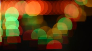 Bokeh odaklanmış ışıkları, Light Bokeh videosu olan şenlikli soyut arkaplan.