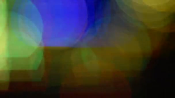 Святковий Абстрактний Фон Боке Розфокусованими Вогнями Легке Боке Відео — стокове відео