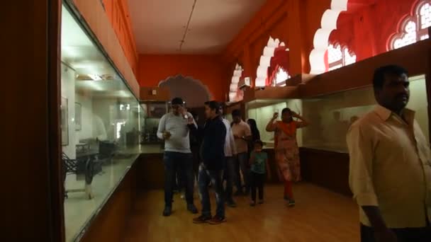 Delhi Inde Janvier 2018 Les Touristes Visitent Musée Historique Sur — Video