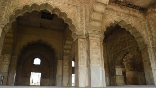 Röda Fortet Delhi Unescos Världsarvslista — Stockvideo