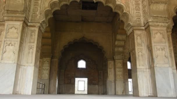 Red Fort Delhi Património Mundial Unesco — Vídeo de Stock