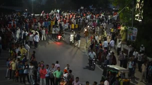 Amravati Maharashtra India Septiembre Procesión Del Señor Ganesha Para Ganesh — Vídeos de Stock