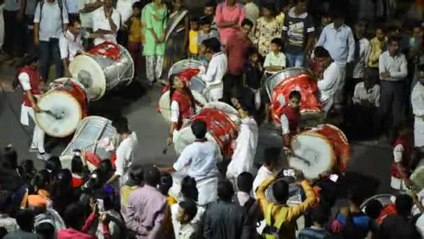 Amravati Maharashtra India Septiembre Procesión Del Señor Ganesha Para Ganesh — Vídeos de Stock