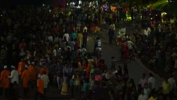 Amravati Maharashtra Inde Septembre Procession Seigneur Ganesha Pour Ganesh Chaturthi — Video