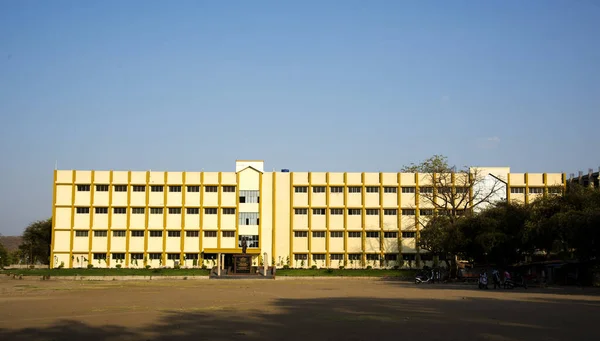 Nagpur Maharashtra India Abril 2016 Interiores Exteriores Del Moderno Edificio —  Fotos de Stock
