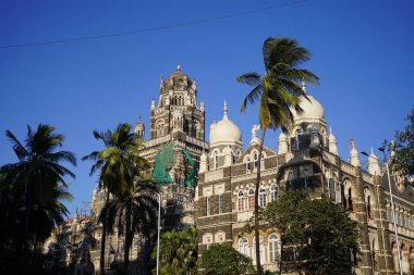 Vintage old building at bazar gate street Fort Mumbai, Maharashtra, INDIA.