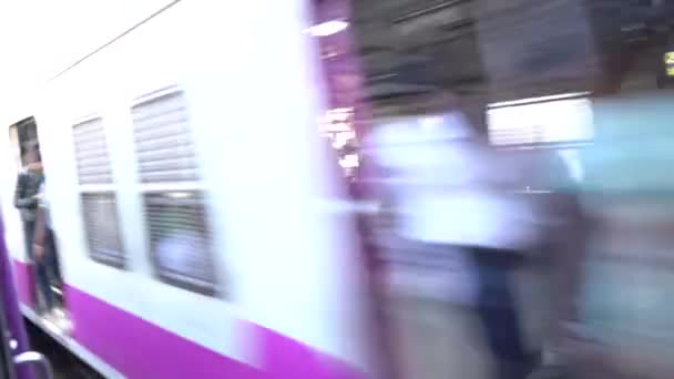 Voie Ferrée Indian Railway Indian Railways Train Voyageurs Par Train — Video