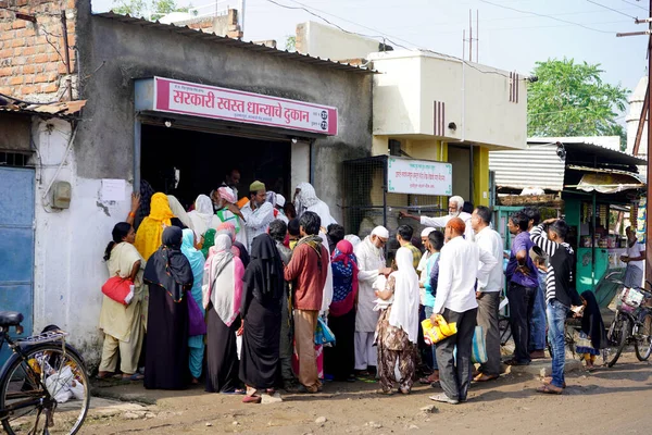 Amravati Maharashtra India Dezember 2020 Indische Landbevölkerung Morgens Vor Dem — Stockfoto