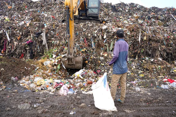 Amravati India Octubre 2020 Montaña Basura Gran Pila Basura Montón — Foto de Stock