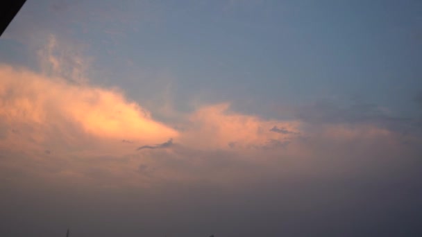 Natureza Ambiente Nuvens Enormes Escuras Céu Nuvens Negras Tempestuosas Nuvens — Vídeo de Stock