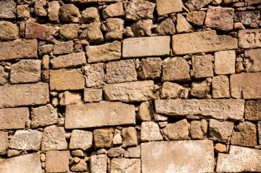 Antik taş duvar arka planı.