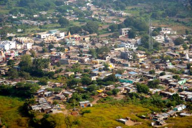 Daulatabad şehir manzarası Devgiri Kalesi, Aurangabad, Maharashtra, Hindistan.