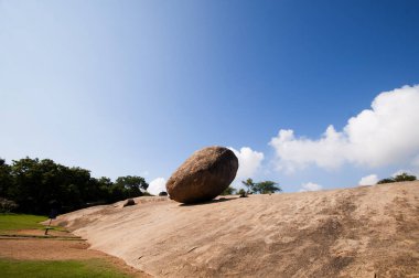 Hindistan, Mahabalipuram 'daki dev kaya doğal kayası.