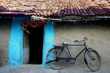 Hindistan 'daki köy manzarası
