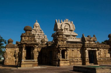 Kailash Nath Shiva Tapınağı, Kanchipuram, Tamil Nadu, 8. yüzyıl, Kailasanatha tapınağı Kanchipuram 'ın en eski tapınağıdır.