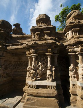 Kailash Nath Shiva Tapınağı, Kanchipuram, Tamil Nadu, 8. yüzyıl, Kailasanatha tapınağı Kanchipuram 'ın en eski tapınağıdır.