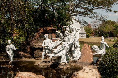 Tayland 'ın tarihsel olarak önemli yapılarının bölgeye yayıldığı Antik Siyam..
