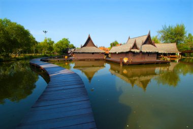 Antik Siyam olarak da bilinen Antik Şehir, Samut Prakan, Tayland.