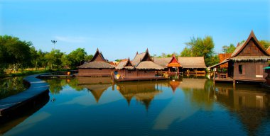 Antik Siyam olarak da bilinen Antik Şehir, Samut Prakan, Tayland.