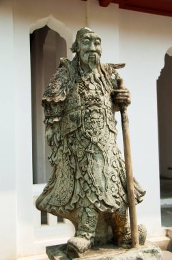 Wat Arun tapınağındaki heykel ya da Şafak Tapınağı, Bangkok, Tayland