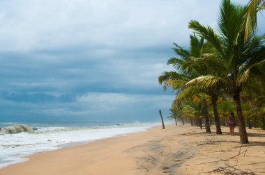 Kerala, Hindistan 'da el değmemiş tropik plaj