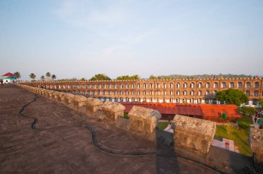 Port Blair, Andaman, Hindistan hücresel hapiste. İngilizler tarafından inşa tarihi bina.