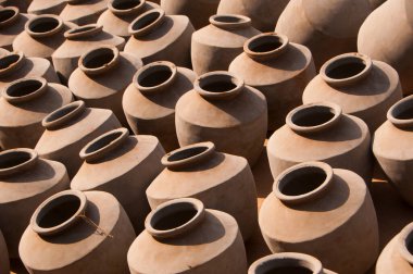 Hindistan 'daki kil saksılarının arka planı.